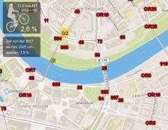 Radwatch Dresden Kartenausschnitt